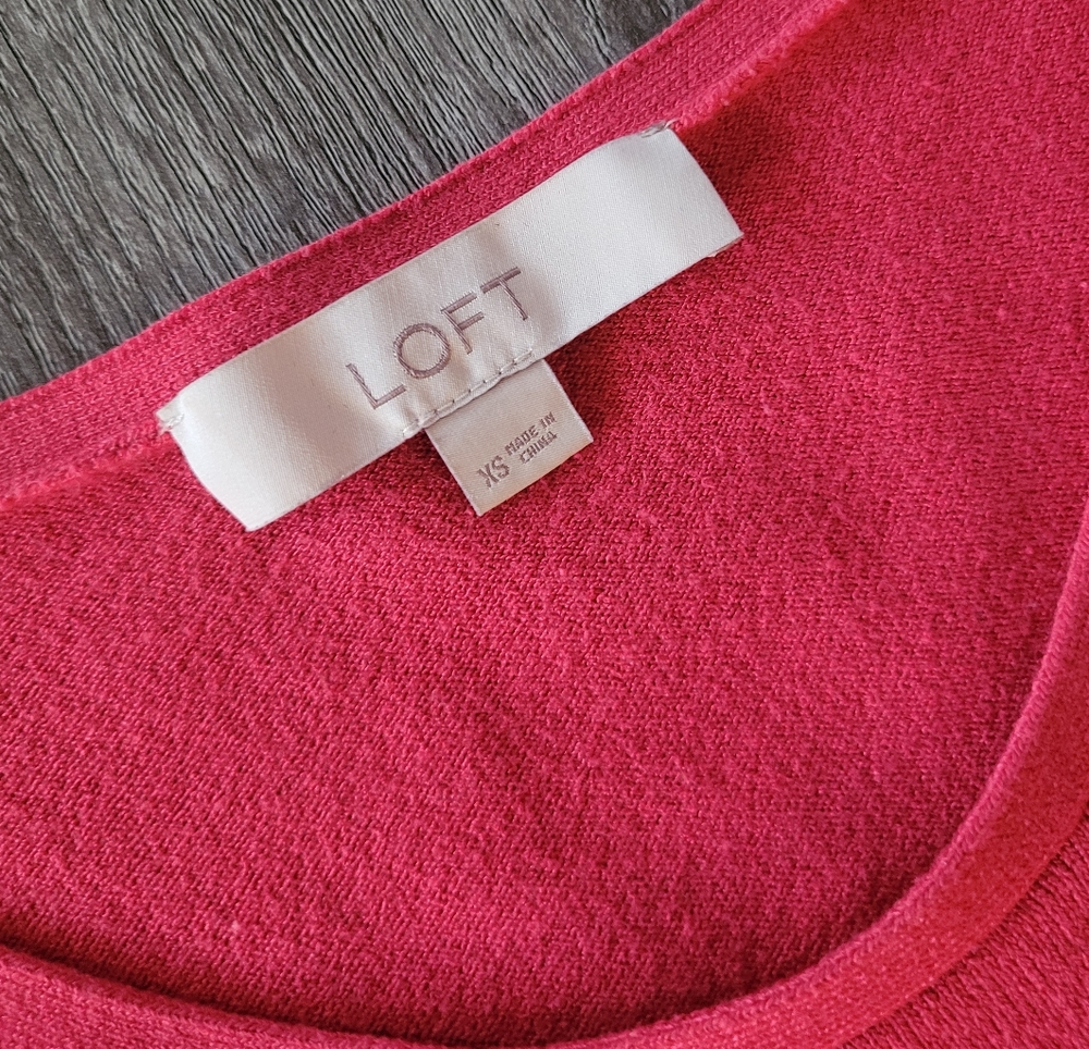 LOFT Ruffle Short Sleeve Sweater - Picture 2 of 5